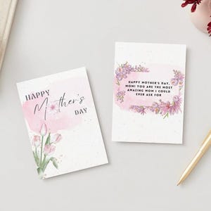 Tarjeta del Día de la Madre editable / Tarjeta de felicitación imprimible y descargable