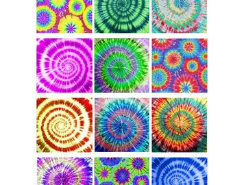 PRINTABLE PAPER DOWNLOAD - Groovy Tie Dye Patterns Backgrounds Wallpaper - Digital TiEDYE Instant Download Digital Printable cards  - DiY