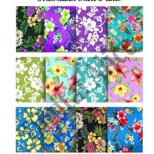 HAWAIIAN SHIRT PAPER, Tropical Jungle druckbare Papiere, Hibiskus, Fotografie Tapete, Hochzeit, Hintergrund, Blumendruckpapier
