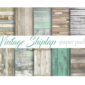 Vintage Shiplap WOOD DIGITAL PAPER, Printable Papers, Rustic Wood Texture, Photography Wallpaper, Wedding, Background,Distressed Wood Paper