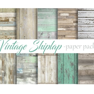 Vintage Shiplap HOLZ DIGITALES PAPIER, bedruckbare Papiere, rustikale Holz Textur, Fotografie Tapete, Hochzeit, Hintergrund, Distressed Holz Papier