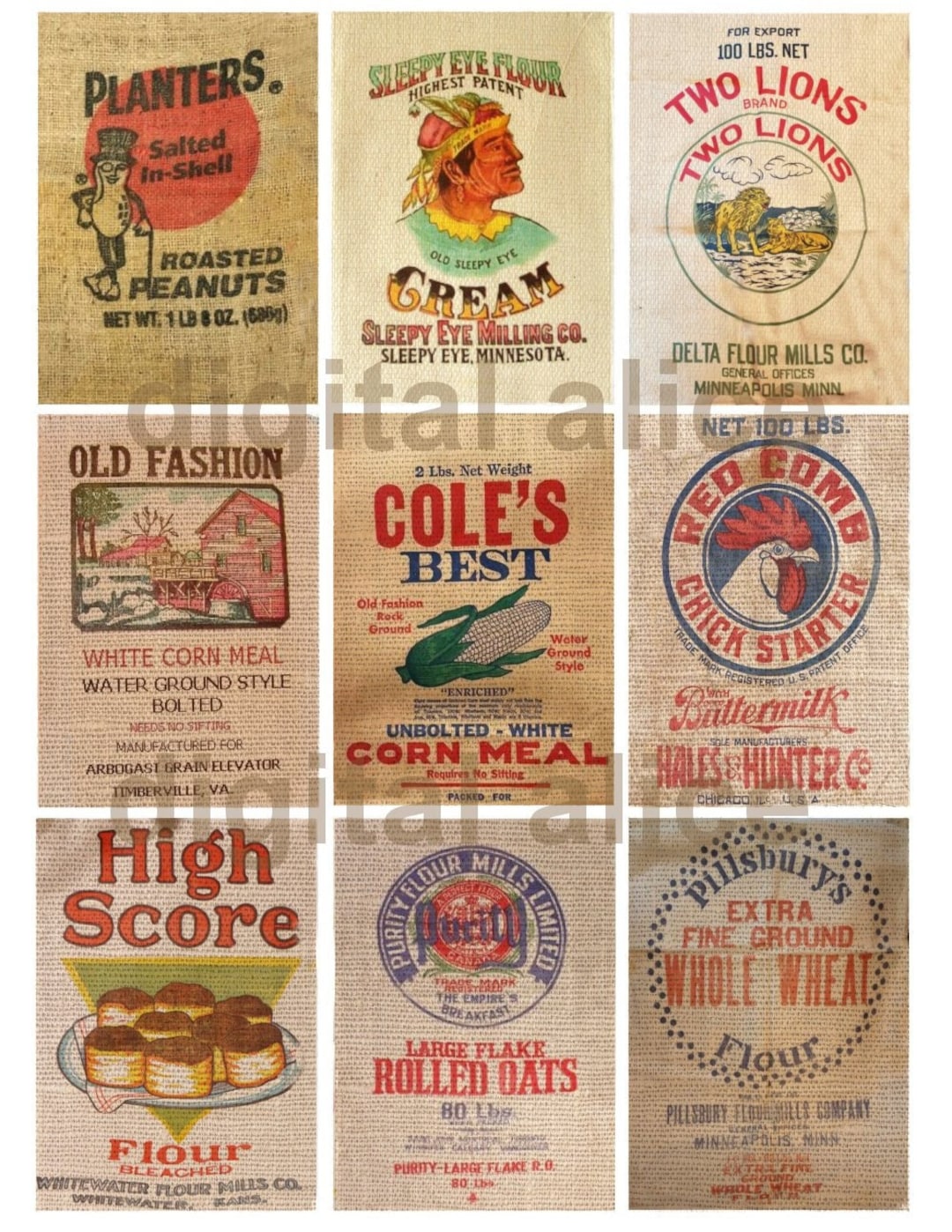 Vintage feed bags discount
