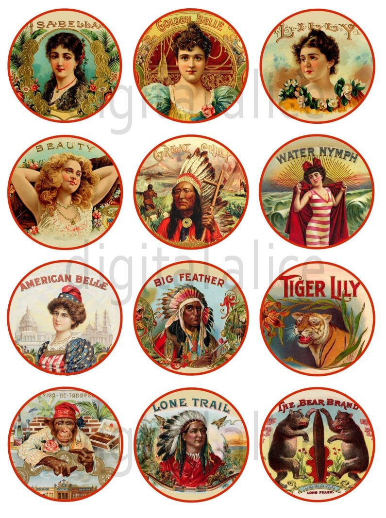 vintage cigar box labels craft circles old cigar labels etsy singapore