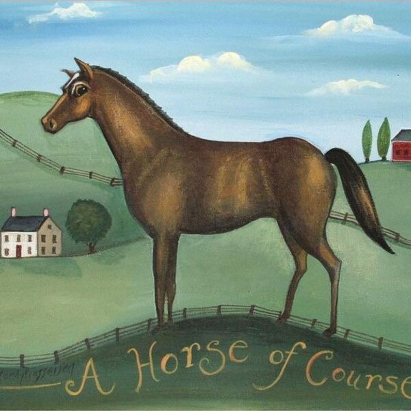 Folk Art Horse Etsy
