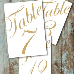 Elegante Clássico NÚMEROS DE MESA PARA IMPRESSÃO 1 -30 Casamentos, chuveiros, festas Download instantâneo jpg, cores personalizadas disponíveis também