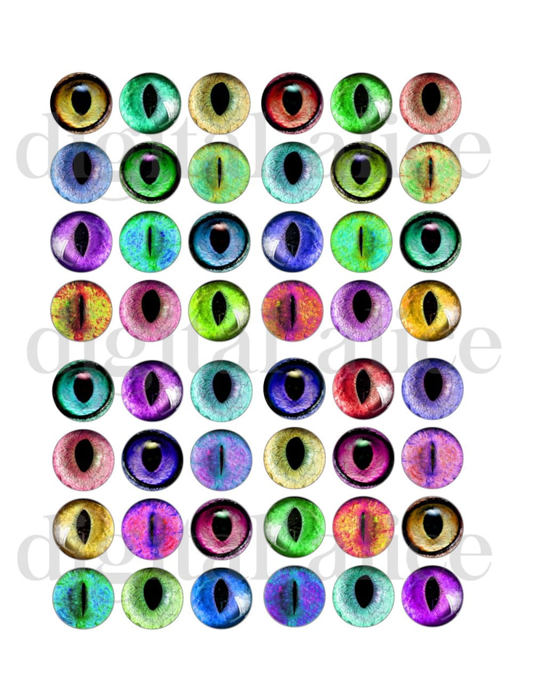 CAT EYES Printable Craft Circles - Cats Eye, Animal Eye Images ...