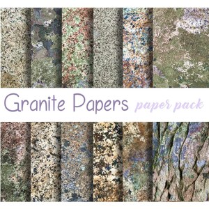 GRANITE DIGITAL PAPER, Papeles imprimibles, Texturas de piedra de roca, Fondo de pantalla de fotografía, Boda, Fondo, Papel de patrones de granito