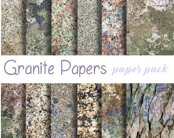 GRANITE DIGITAL PAPER, Papeles imprimibles, Texturas de piedra de roca, Fondo de pantalla de fotografía, Boda, Fondo, Papel de patrones de granito