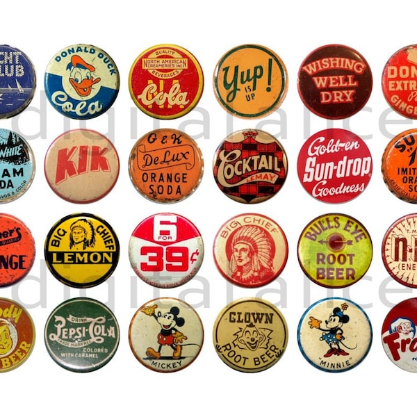 Bottle Cap Printable - Etsy