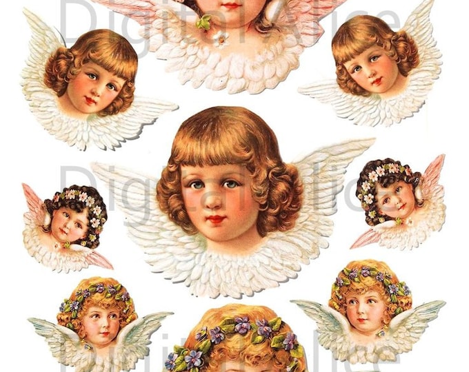 Angel Face PNG Files - Etsy