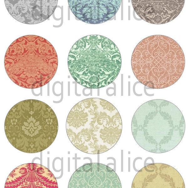 Damask Stickers Etsy