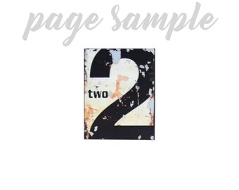 RUSTY NUMBERS - 工業用数字 - 即時ダウンロード可能デジタル印刷可能