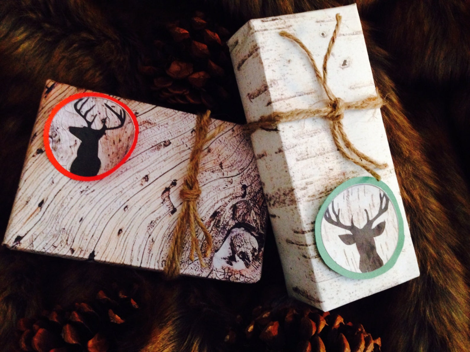 BIRCH BARK GIFT Wrap Kit 4 Birch Pattern Papers and Etsy