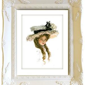 Antique GLAMOUR GIRL PRINT - Digital Download Printable Poster Wall Art - Harrison Fisher Portrait,American Beauties- Instant Download