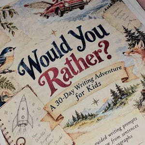 Kids Writing Prompts Workbook | Would You Rather Creative Writing Activities | Story Starters & Paragraph Practice