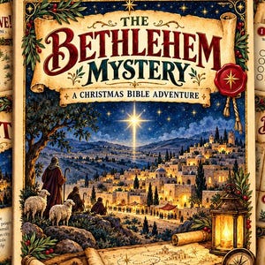 Christmas Bible Mystery Printable | Nativity Activity Book for Kids | Christian Homeschool & Sunday School