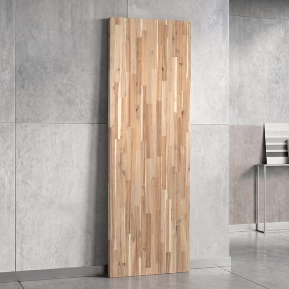 1.5"Thick Unfinished Acacia Wood Butcher Block Countertop, Table Top, Kitchen Island, Workbench