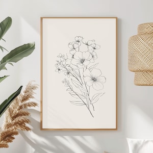 Minimalist Botanical Fine Art Print - Vibrant Giclée Poster for Home Decor