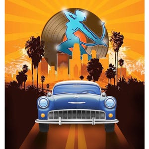 Radio Fonica Classic Poster Vintage Lowrider Wall Decor Radio Music Knowledge Poster Autographed by Eli Acosta and JD Estrada