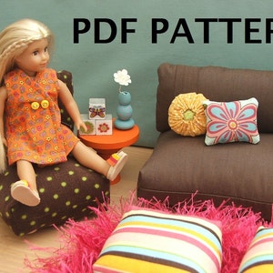 Fits Mini Doll American Girl our generation mini doll Furniture Pattern 6.5 inch PDF image 1