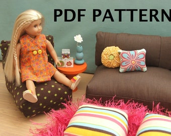 Fits Mini Doll American Girl our generation mini doll Furniture Pattern 6.5 inch PDF