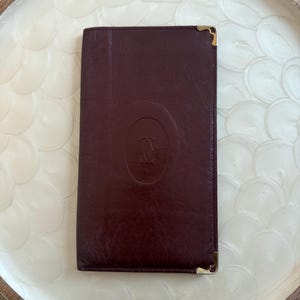 CARTIER Long Vintage Wallet Red Leather