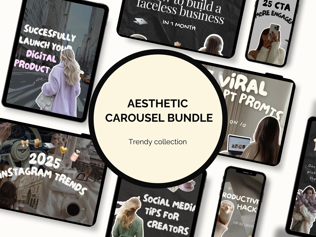 Aesthetic Carousel Bundle - Etsy