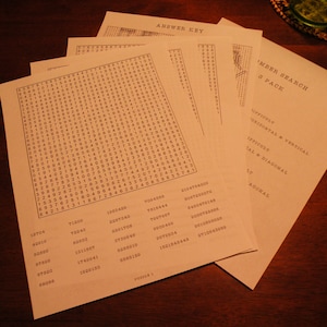 Printable Number Search Puzzle Pack -  3 Skill Levels