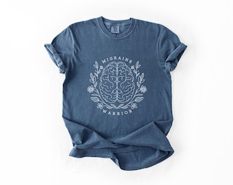 Migraine Warrior Shirt - Feminine Floral Spoonie Tee, Chronic Migraine Awareness Shirt, Invisible Illness Gift