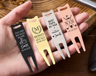 Personalized Golf Divot Repair Tool,Custom Golf Divot Tool with Name,Engraved Men Golf Gifts,Groomsmen Gift for Golfer,Metal Golf Divot Tool
