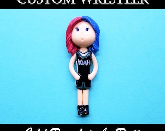 Custom Wrestler Figurine | Ornament | Magnet | Brooch | Purse Charm | Decor | Cake Topper | Personalized Handmade Gift