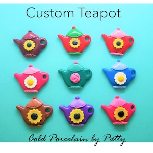 Custom Cold Porcelain Personalized Teapot