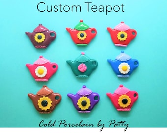 Custom Cold Porcelain Personalized Teapot