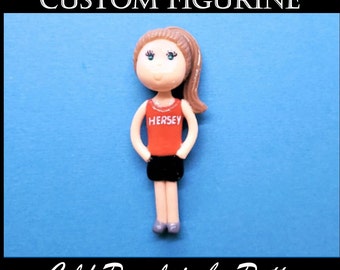 Custom Figurine | Cross Country, Marathon Runner, Jogger | Ornament | Magnet | Purse Charm | Cake Topper | Personalized Handmade Gift