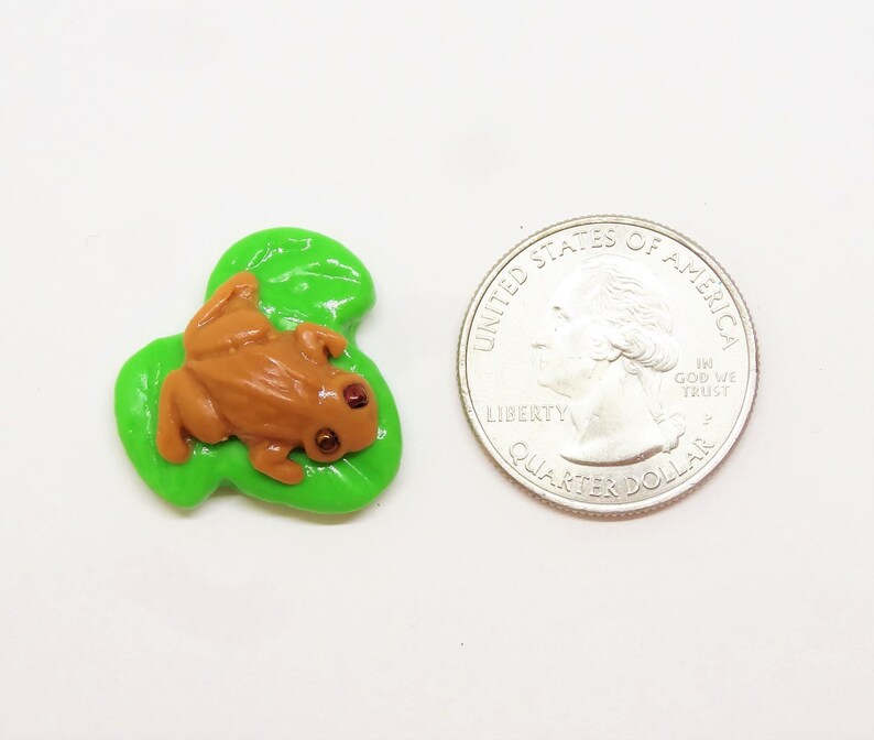 Download Custom Cold Porcelain Miniature Coquí Frog Figurine Jewelry | Etsy