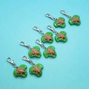 Custom Miniature Puerto Rican Coquí Frog Figurine, Ornament, Pendant, Magnet, Purse Charm, Brooch, Necklace image 11