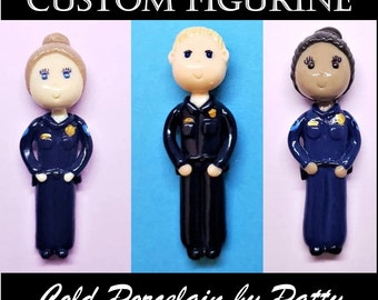 Custom Figurine | Police Officer, State Trooper, Sheriff Deputy | Ornament | Cake Topper | Law Enforcement Professional Personalized Gift