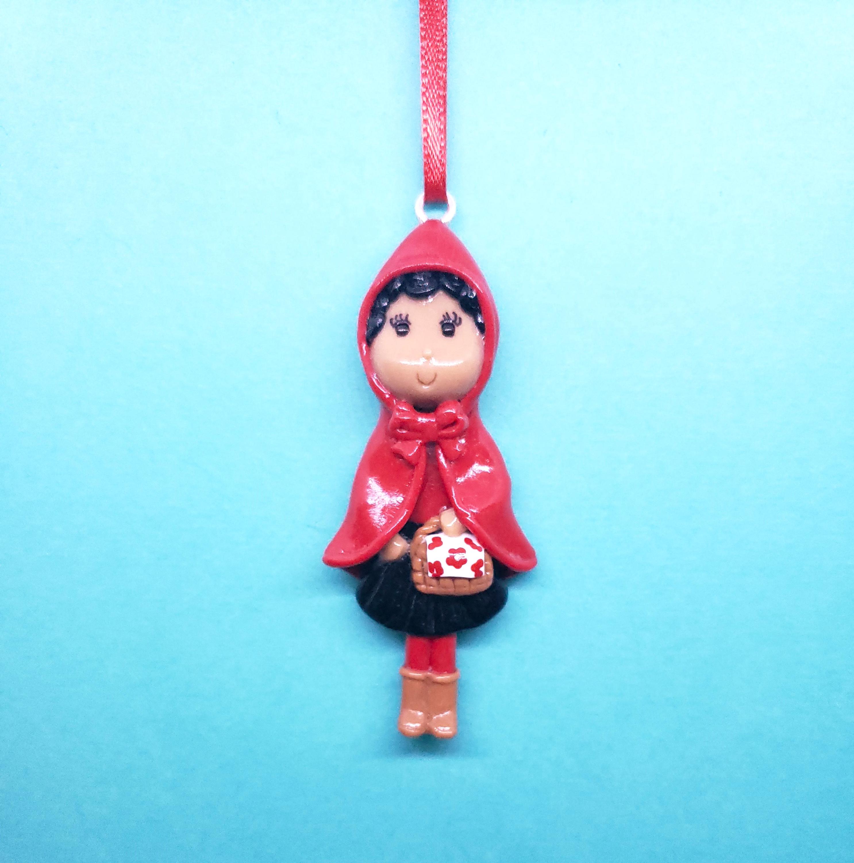 Custom Little Red Riding Hood Figurine, Personalized Ornament, Keepsake ...