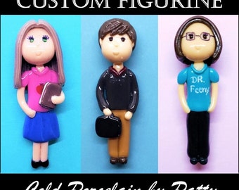 Custom Figurine | Teacher, Professor, TA, Sub | Ornament | Magnet | Cake Topper | Personalized Education Professional Handmade Gift