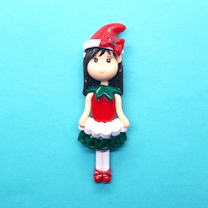Brunette Elf Girl Figurine
