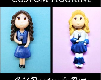 Custom Figurine | Singer, Performer, TV Show Host, Soloist | Ornament | Magnet | Cake Topper| Personalized Artist Handmade Gift