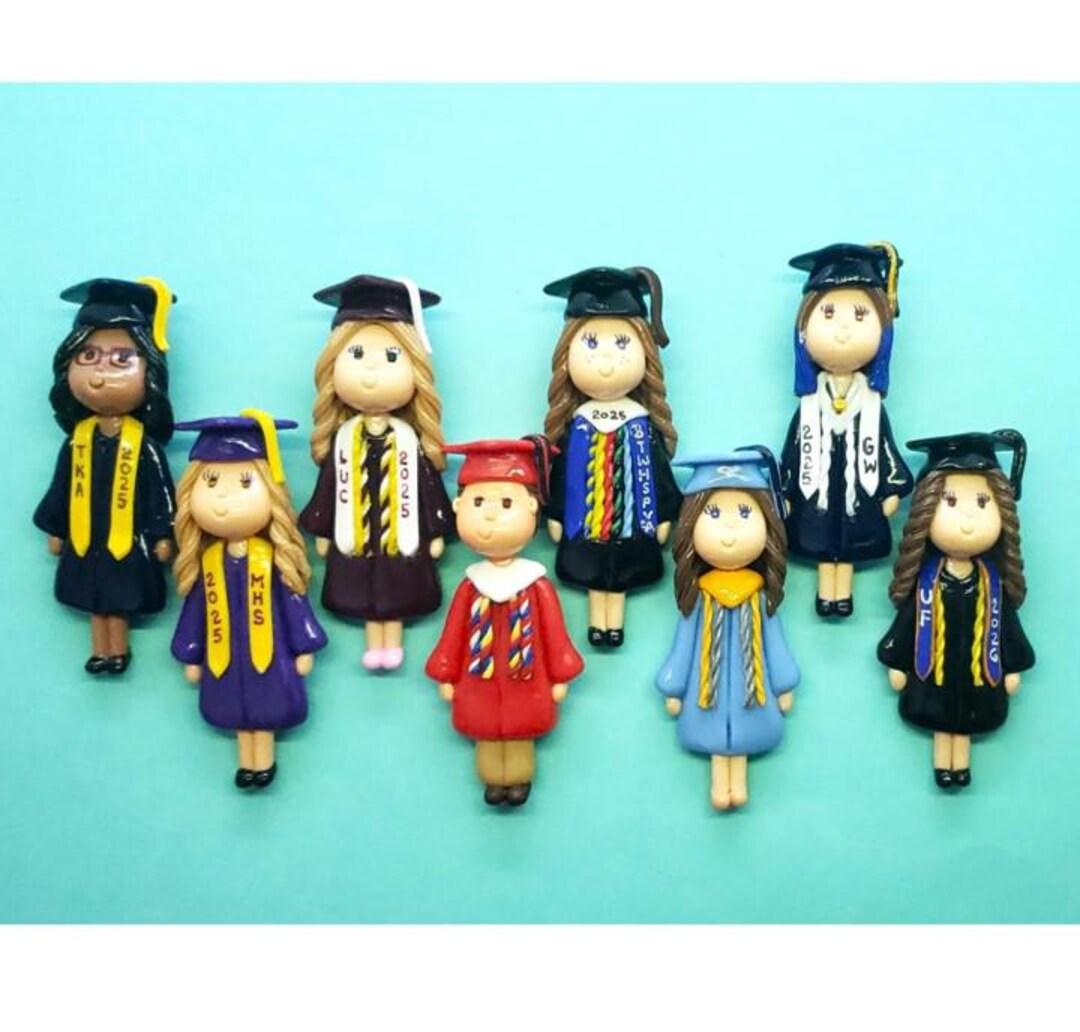 Custom Graduate Figurine, High School, College University, Personalized ...