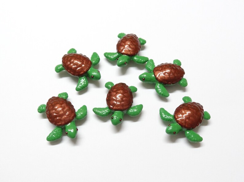 Download Cold Porcelain Miniature Sea Turtle Figurine Custom Made in | Etsy