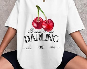 Oversized Cherry Graphic Tee