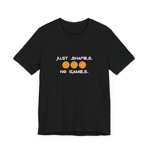 Just Shapes, No Games T-Shirt/Sweatshirt Minimalist Squid Design for K-Drama and Game Show Fans, Graphic