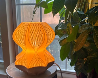 3D Printed Butterfly Table Lamp: Modern Organic Ambient Light