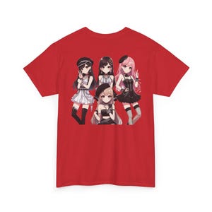 Camiseta de anime Kpop, camiseta de Jennie Kpop, camiseta unisex, camiseta con gráficos de dibujos animados, top de estilo japonés, moda Harajuku.