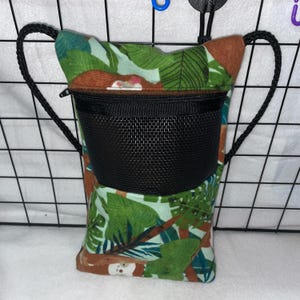 Ready to Ship/ Jungle Leaf Sloths - Sugar Glider Bonding Pouch, Sugar Glider Accessories