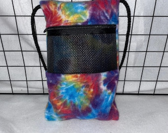 Ready to Ship/ Tie Dye Fleece - Sugar Glider Bonding Pouch, Sugar Glider Accessories