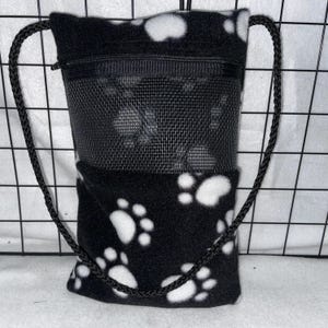 Ready to Ship/Paw Print Fleece Sugar Glider Bonding Pouch | Sugar Glider Accessories